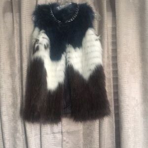 Faux fur vest